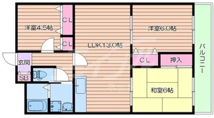 ツインフィールド壱番館の物件間取画像